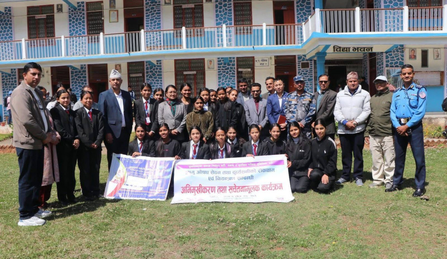 रेसुङ्गा क्याम्पसमा सञ्चालित लागू औषध नियन्त्रणसम्बन्धी सचेतनामूलक कार्यक्रम